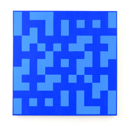 Philip Bradshaw, Crossword paintings, ACW004 (BLUE), 2013